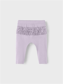 NAME IT Modal Leggings Med Flæser Kessie Orchid Hush